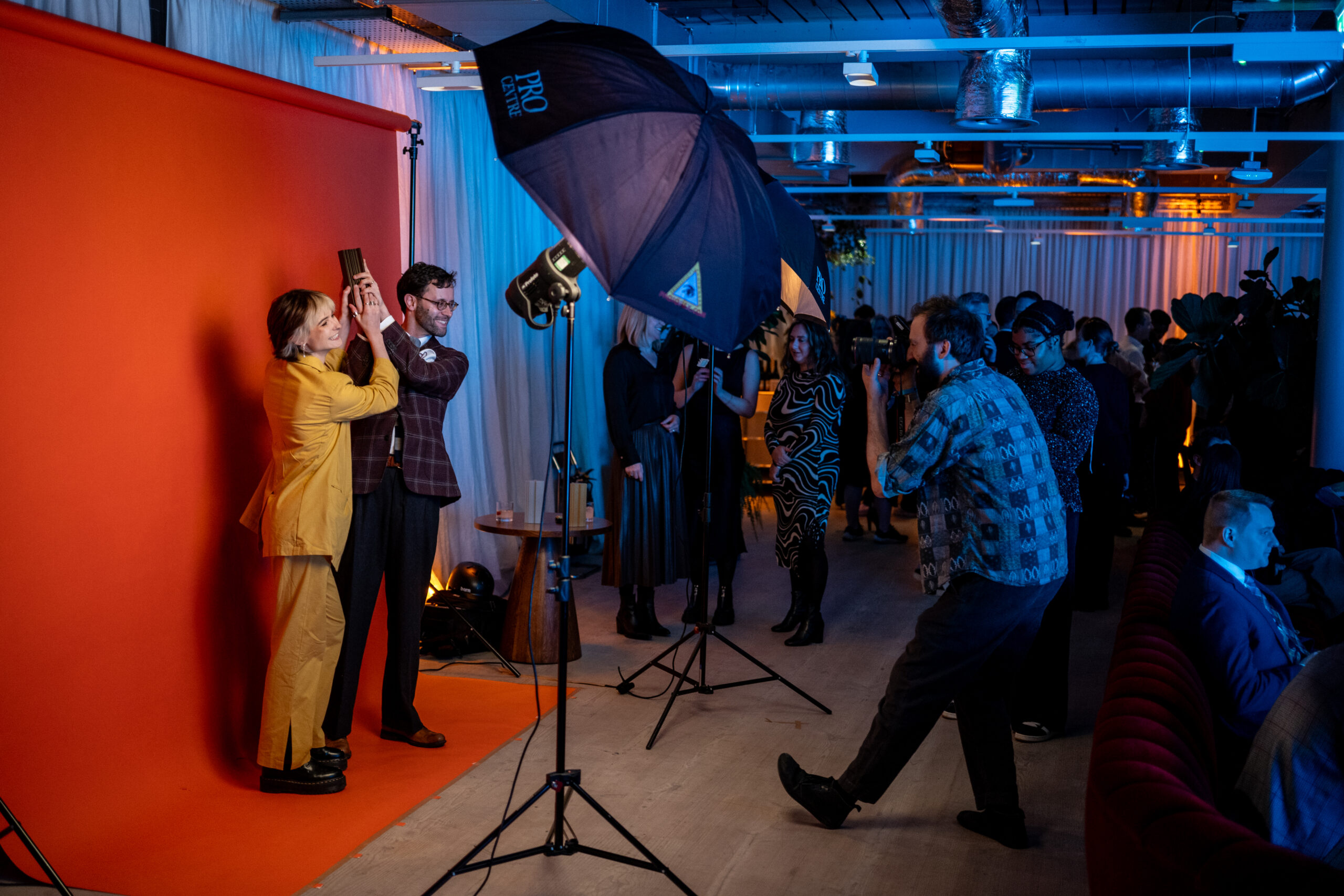 Winners have their portraits taken during the 13th Annual Lovie Awards celebration.