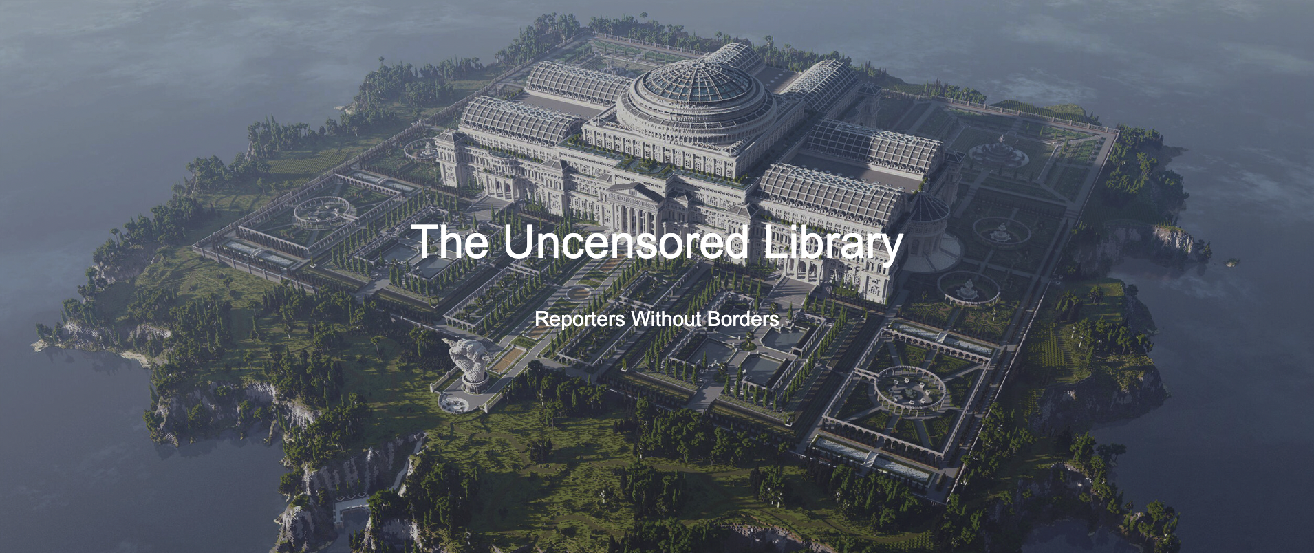 Lovie Winning Project The Uncensored Library, Built in Minecraft