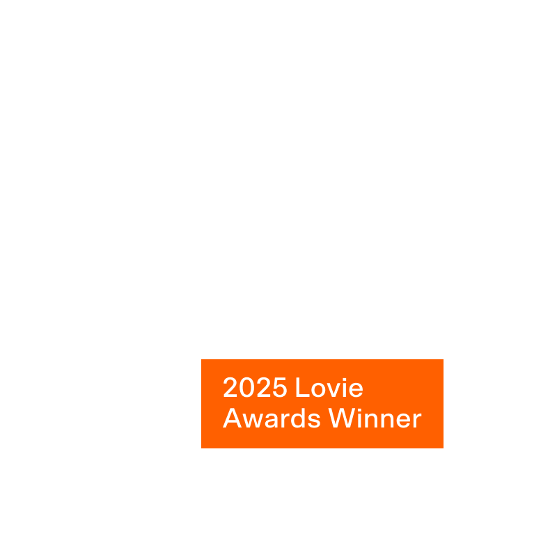 Winner Heart Badge White