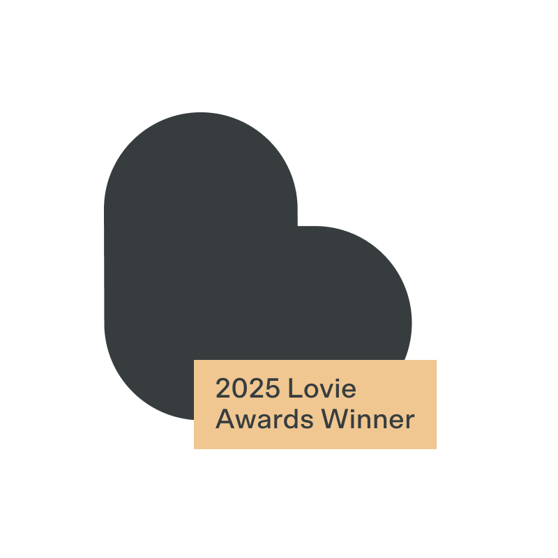 Winner Heart Badge Inversed