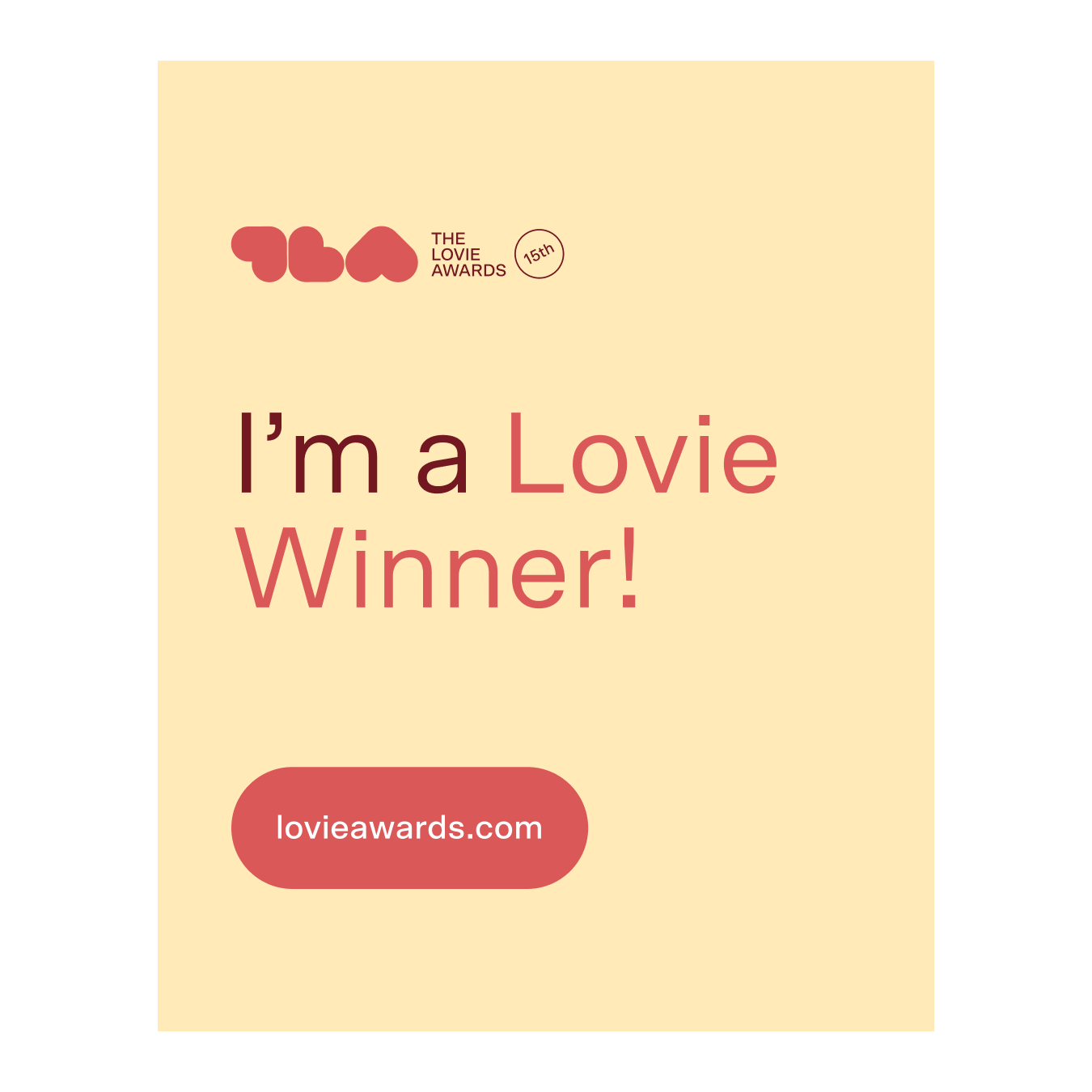 I\'m a Lovie Winner
